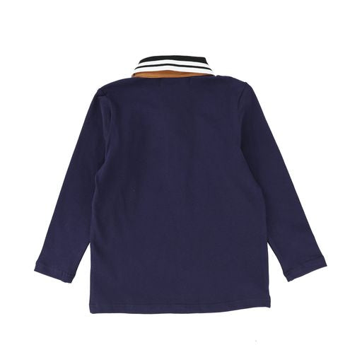 DUKE + PORT NAVY TRIM POLO