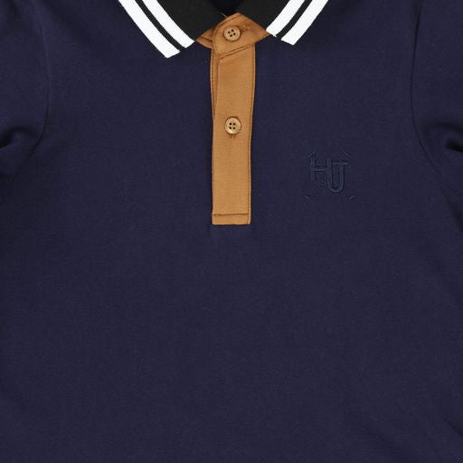 DUKE + PORT NAVY TRIM POLO