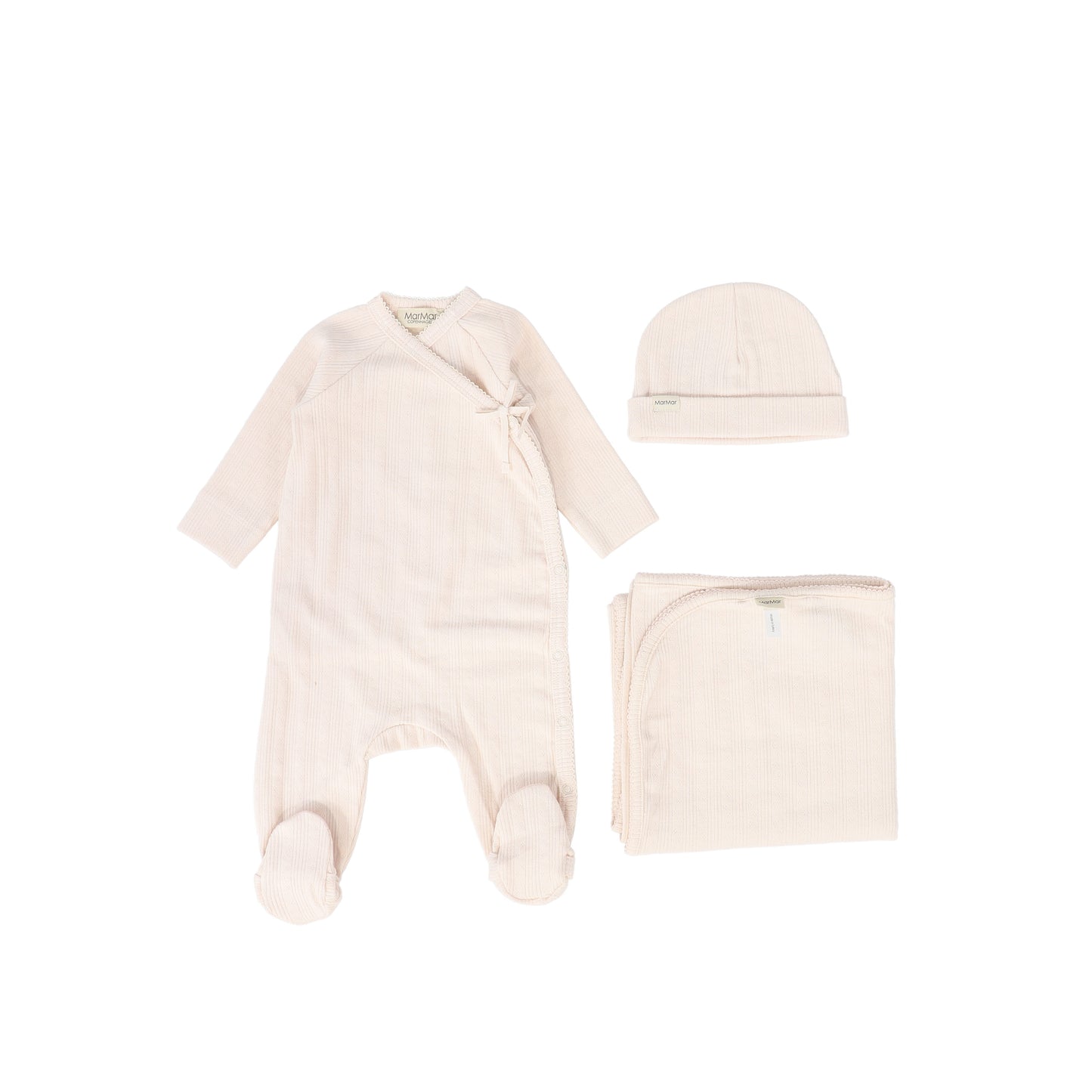 MARMAR COPENHAGEN DUSTY PINK WRAP FOOTIE SET