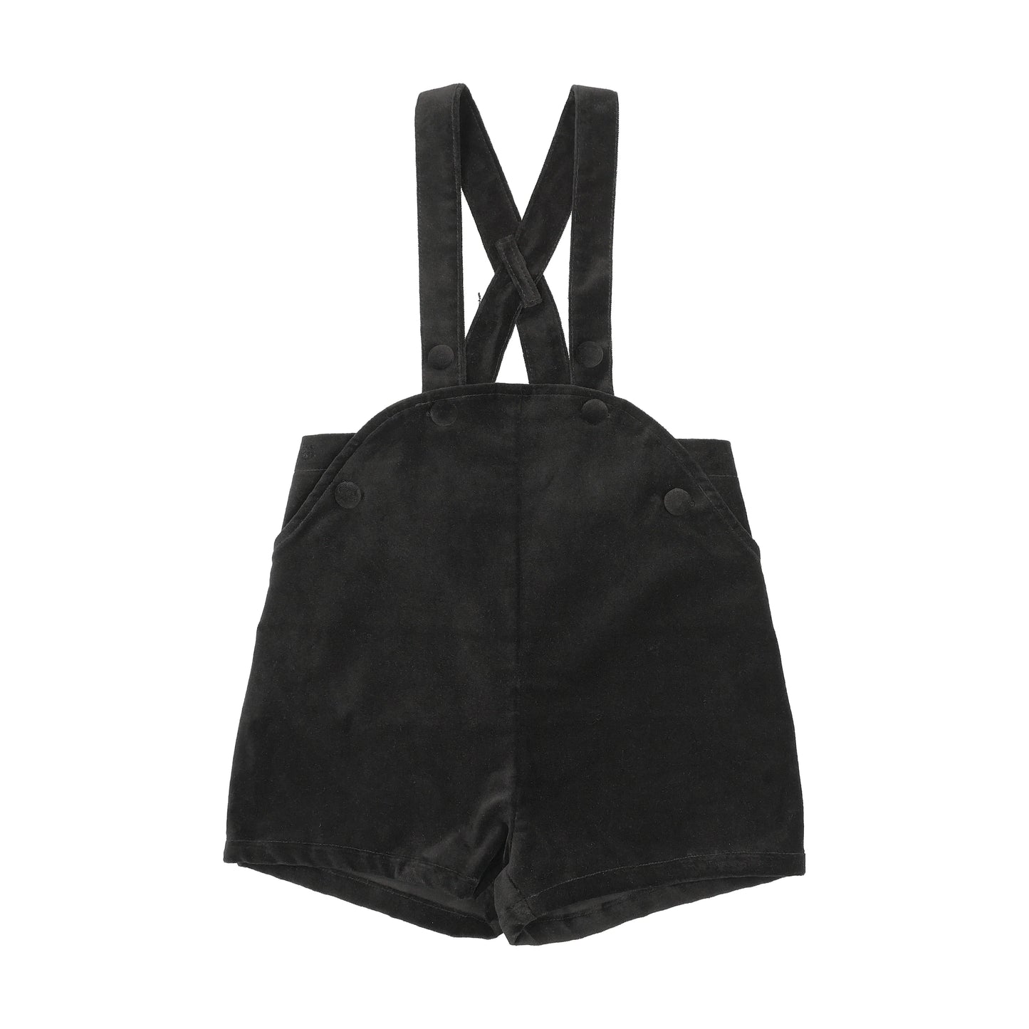 ANALOGIE BLACK VELVET OVERALLS