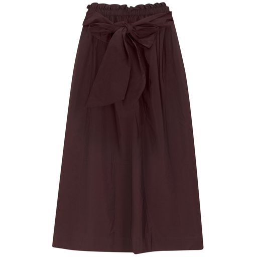 GEM BURGUNDY TAFFETA TIE SKIRT