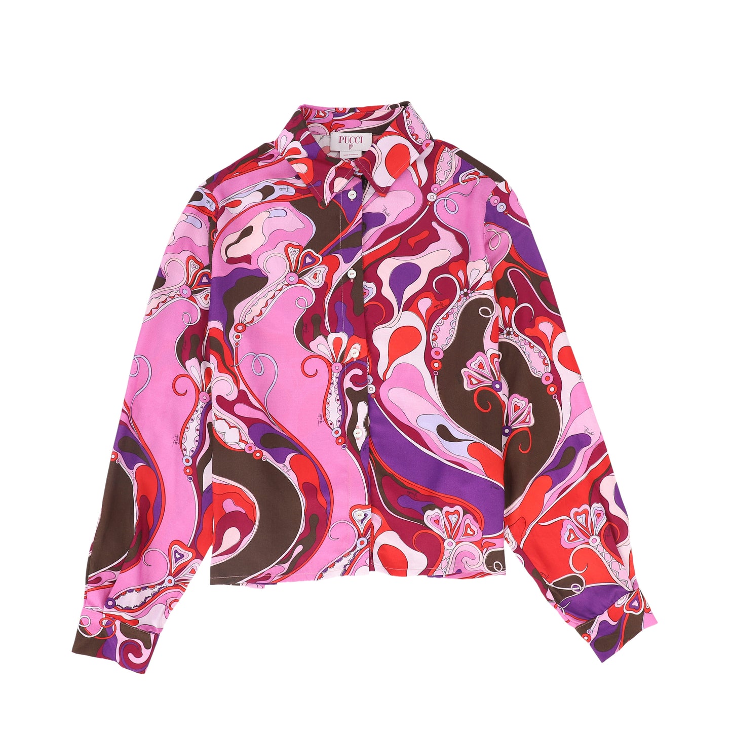 PUCCI PINK PRINTED BLOUSE