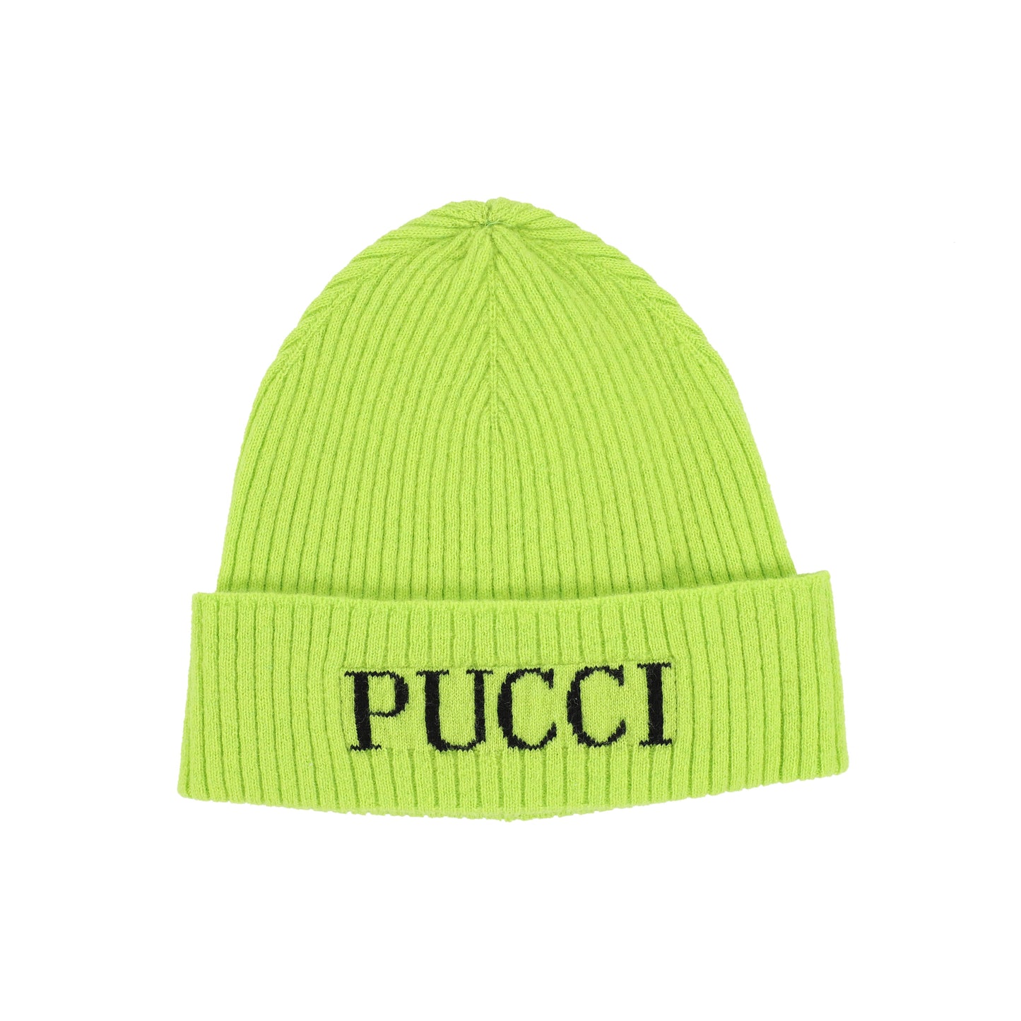 PUCCI GREEN LOGO WINTER BEANIE