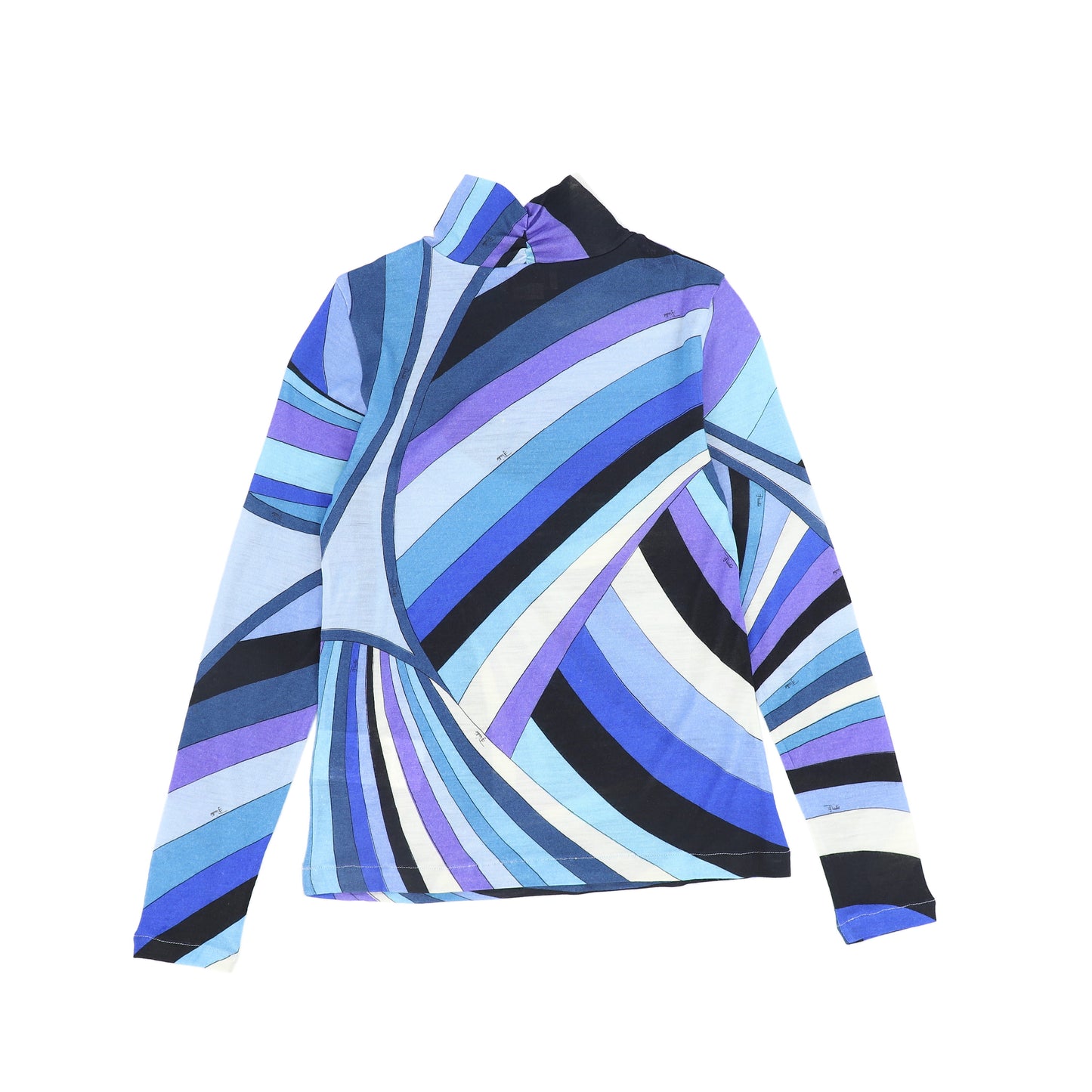 PUCCI BLUE DESIGN T-SHIRT