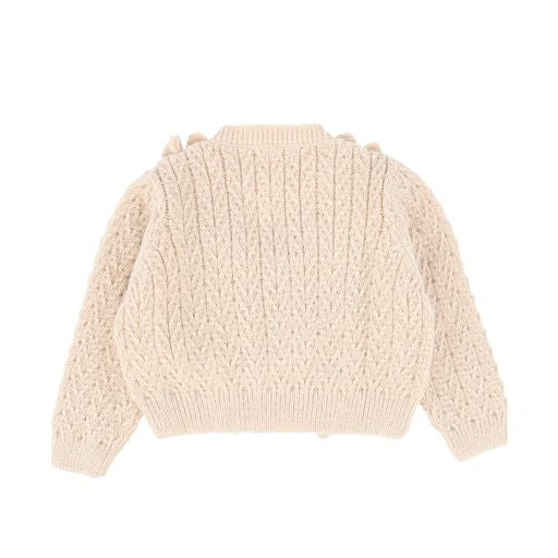 GINGERSNAPS BIEGE DOUBLE RUFFLE CARDIGAN