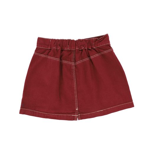 BONNIE AND THE GANG PLUM TWILL SKIRT