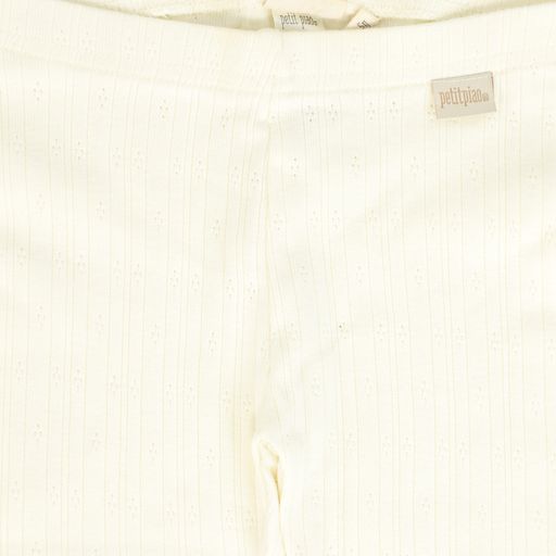 PETIT PIAO CREAM POINTELLE LEGGING