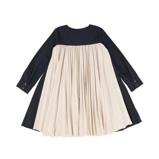 JESSIE AND JAMES BLACK PLEATS DRESS