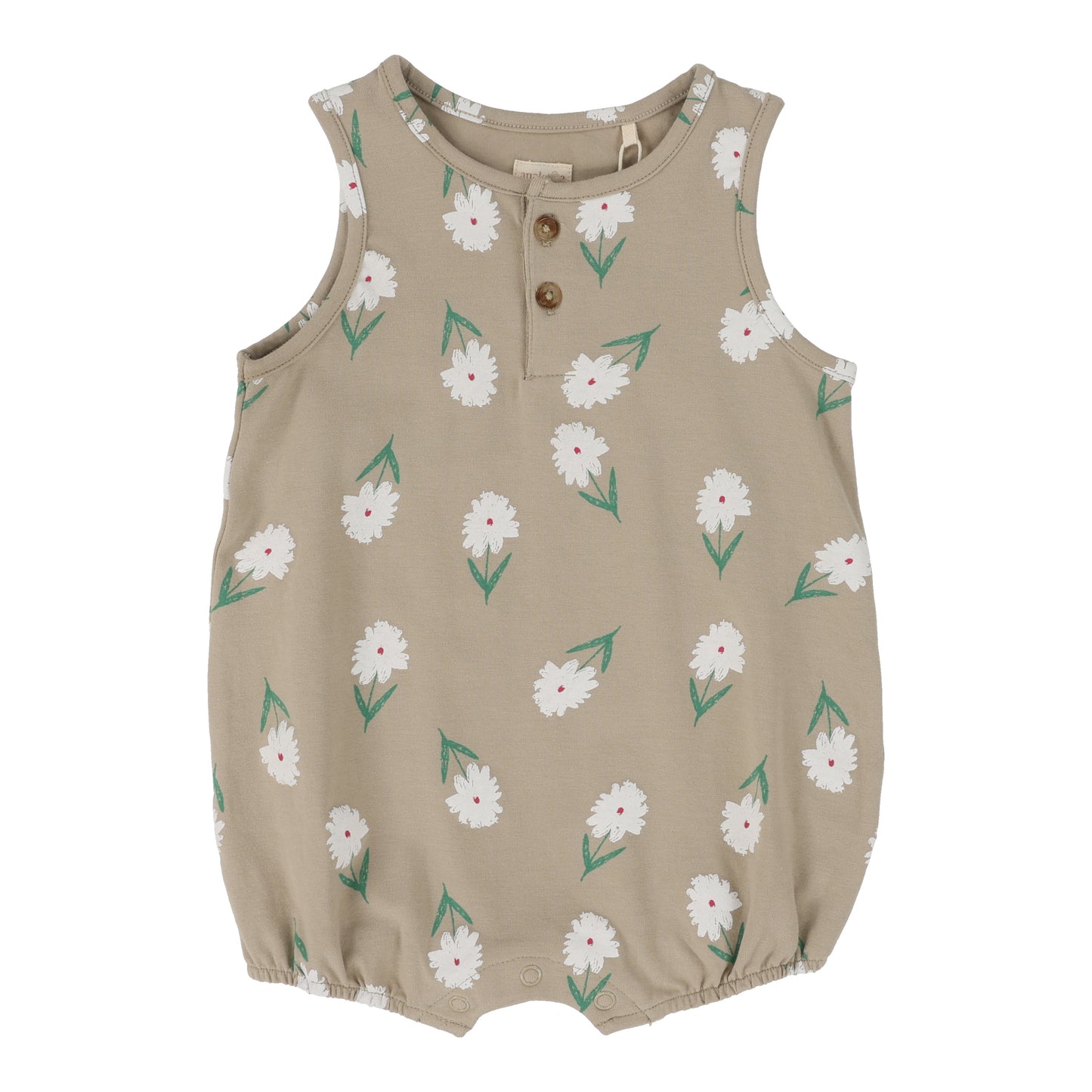 ANALOGIE TAUPE FLOWER ROMPER