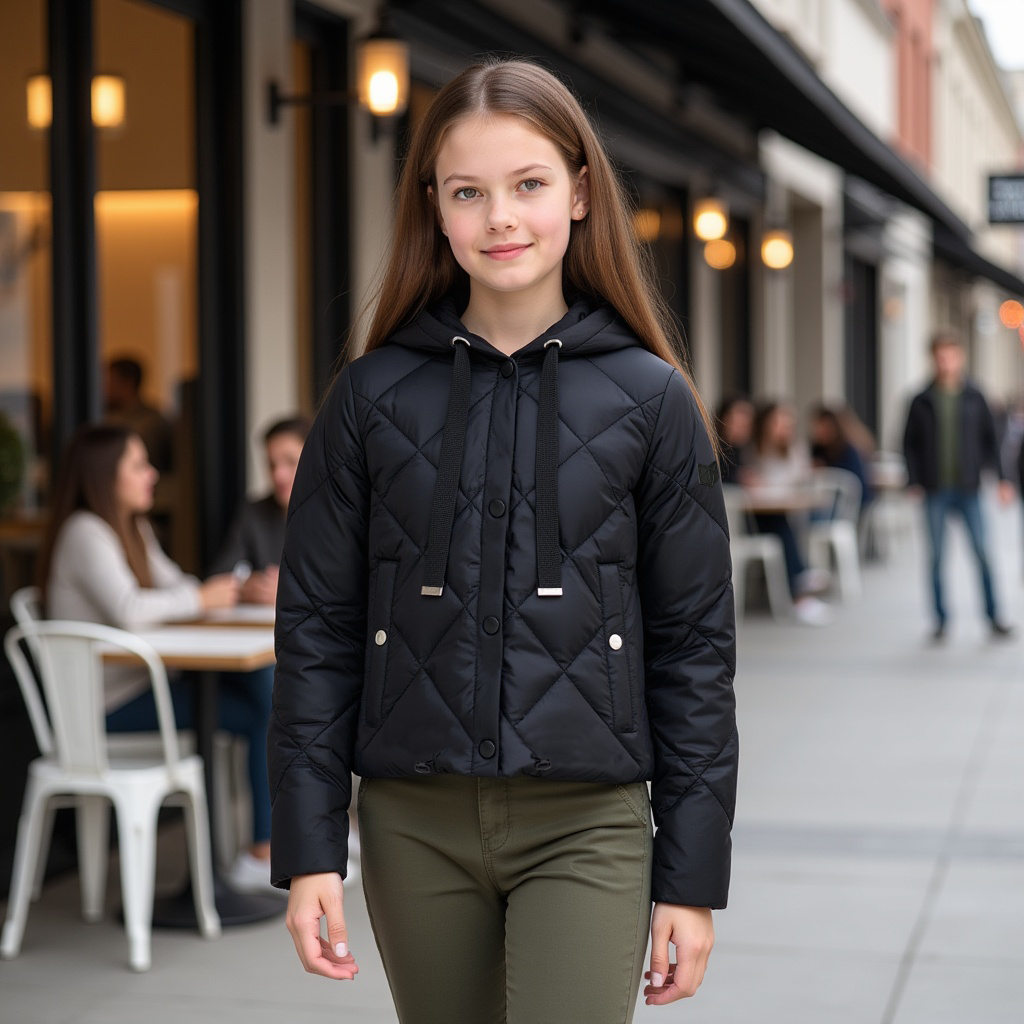 SCOTCH BONNET BLACK QUILTED RIBBON JACKET