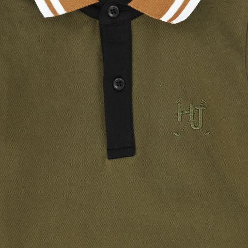 DUKE + PORT HUNTER GREEN TRIM POLO