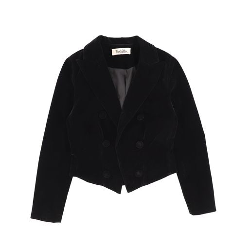 TUSTELLO BLACK VELVET BLAZER