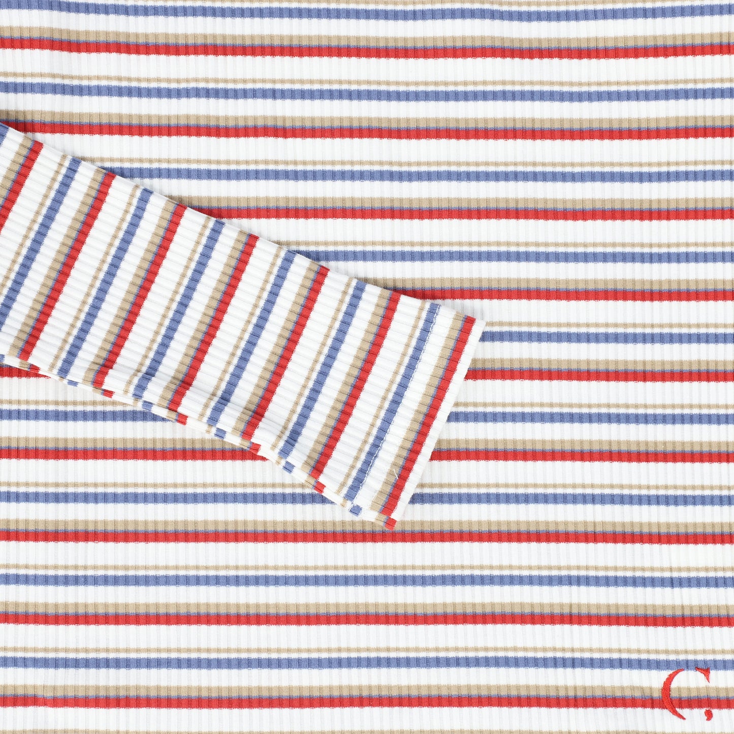 CREW KIDS RED STRIPED T-SHIRT