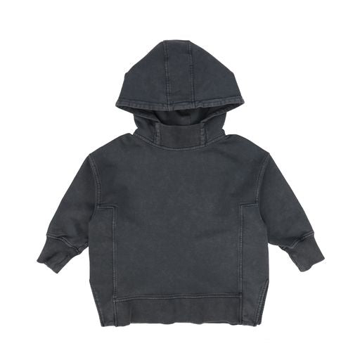 MINIKID VINTAGE BLACK WIDE HOODIE