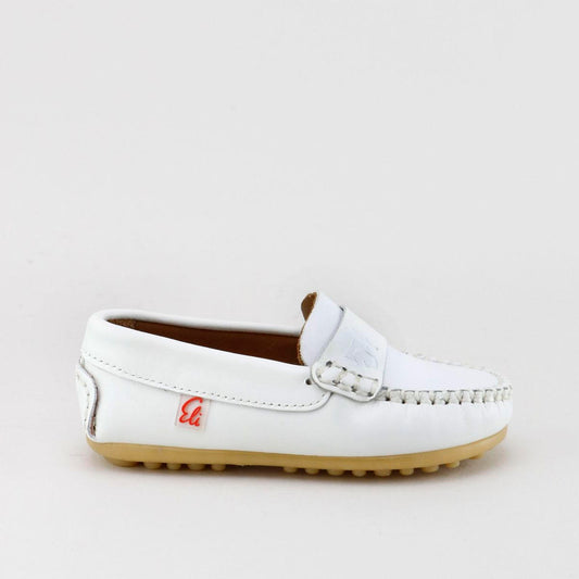 PAPANATAS WHITE LEATHER LOAFER