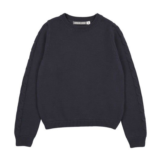 URBAN EDGE NAVY CHUNKY KNIT SWEATER