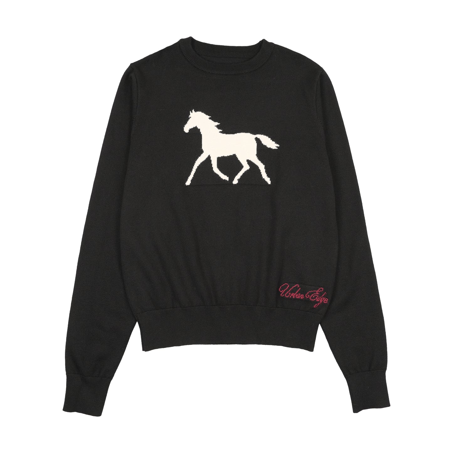 URBAN EDGE BLACK HORSE KNIT SWEATER