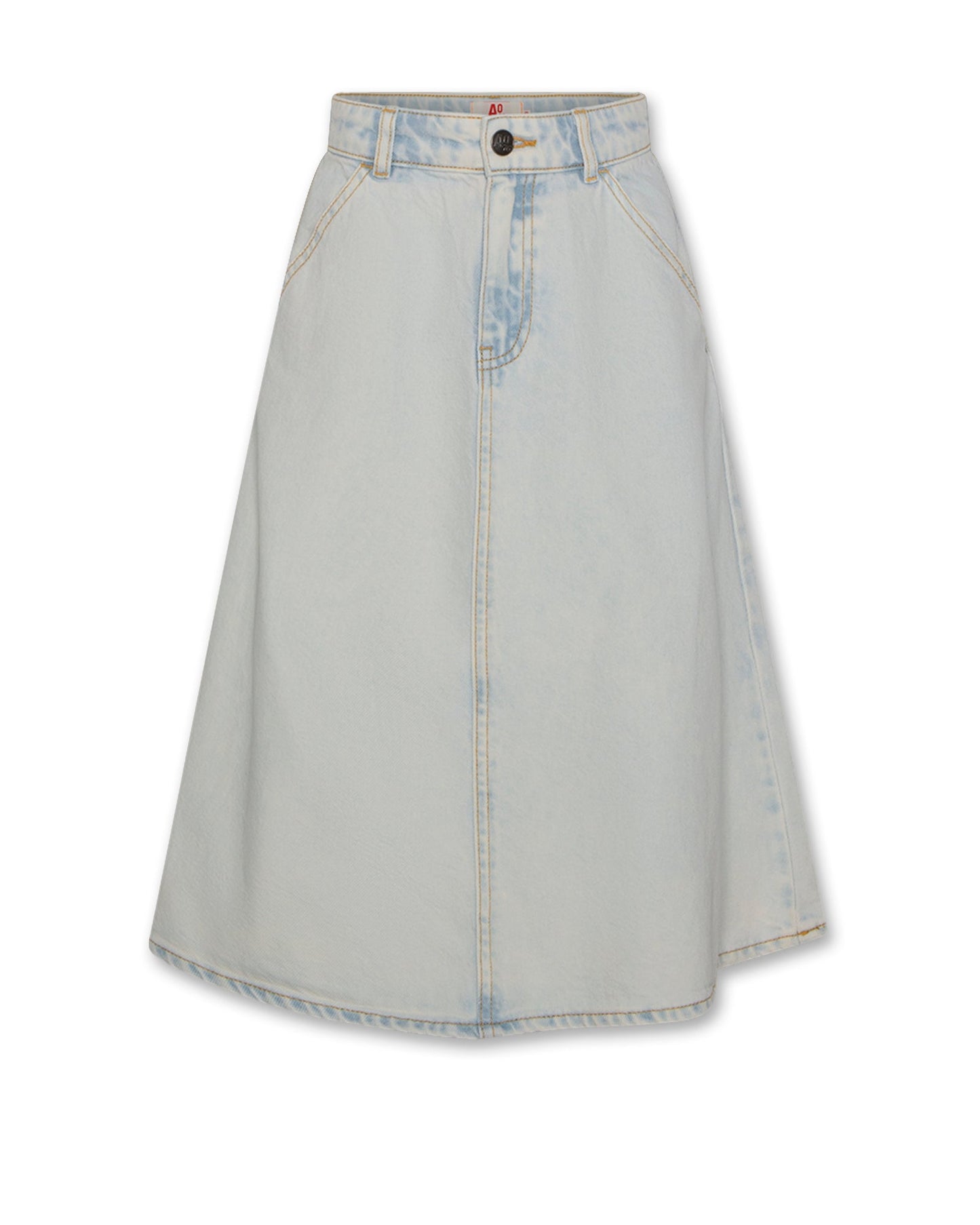 AO76 PALE BLUE WASH DENIM SKIRT