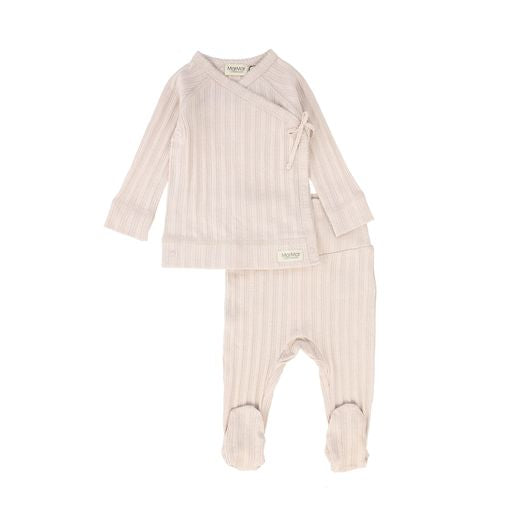 MARMAR COPENHAGEN CREAMY TAUPE DETAILED WRAP SET