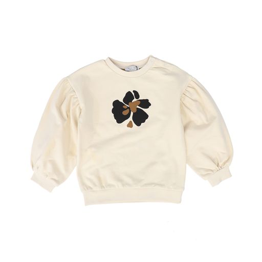 YELL OH BONE FLOWER PRINT PUFF SLEEVE TOP