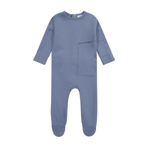 ZEEBRA BLUE POCKET FOOTIE