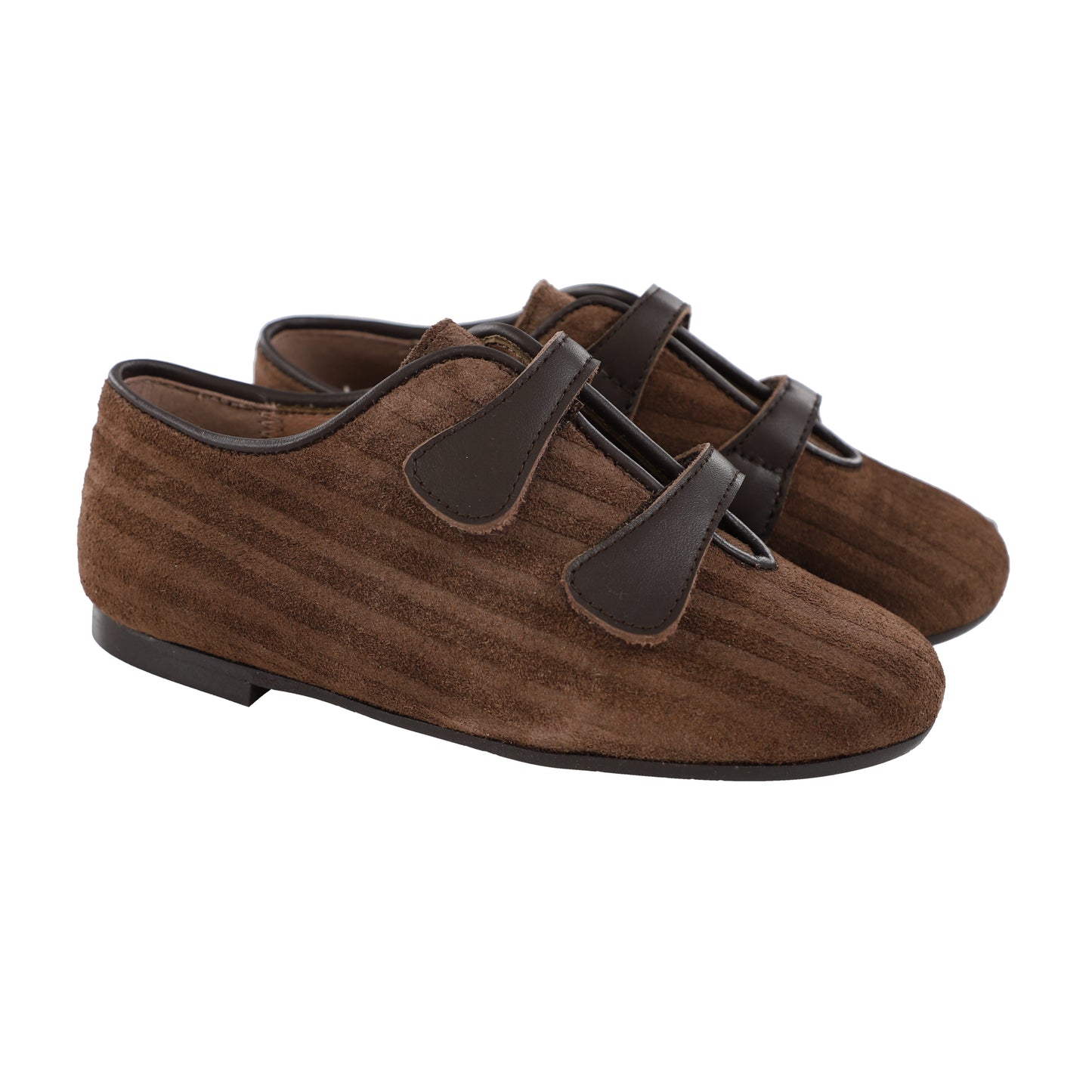 Papanatas Cedar Suede Striped Double Strap Shoe