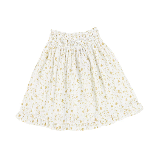 Napaani Ivory Floral Gauze Skirt [Final Sale]