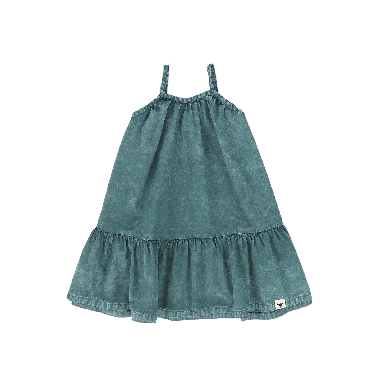 BOOSO DARK GREEN RUFFLE LAYER DRESS [FINAL SALE]