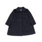 PICCOLA LUDO NAVY WOOL POCKET COAT