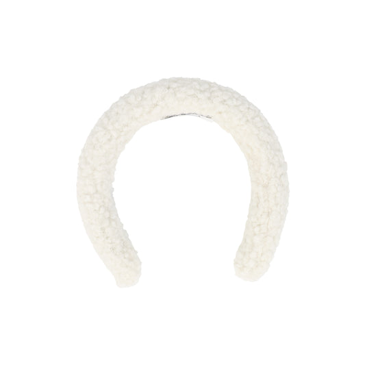 PICCOLA LUDO WHITE SHERPA HEADBAND [FINAL SALE]