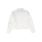 SONIA RYKIEL WHITE LOGO COLLAR BLOUSE