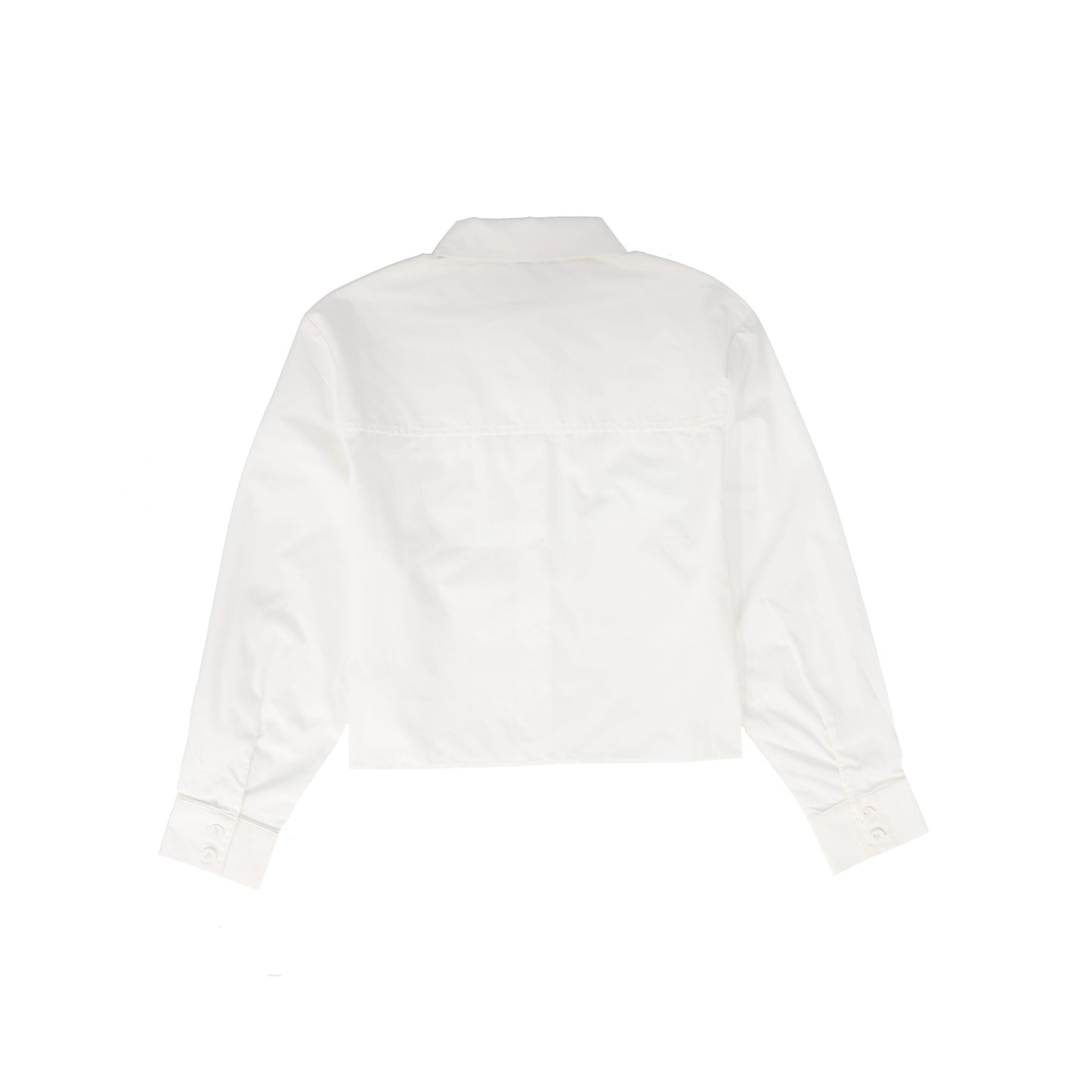 SONIA RYKIEL WHITE LOGO COLLAR BLOUSE