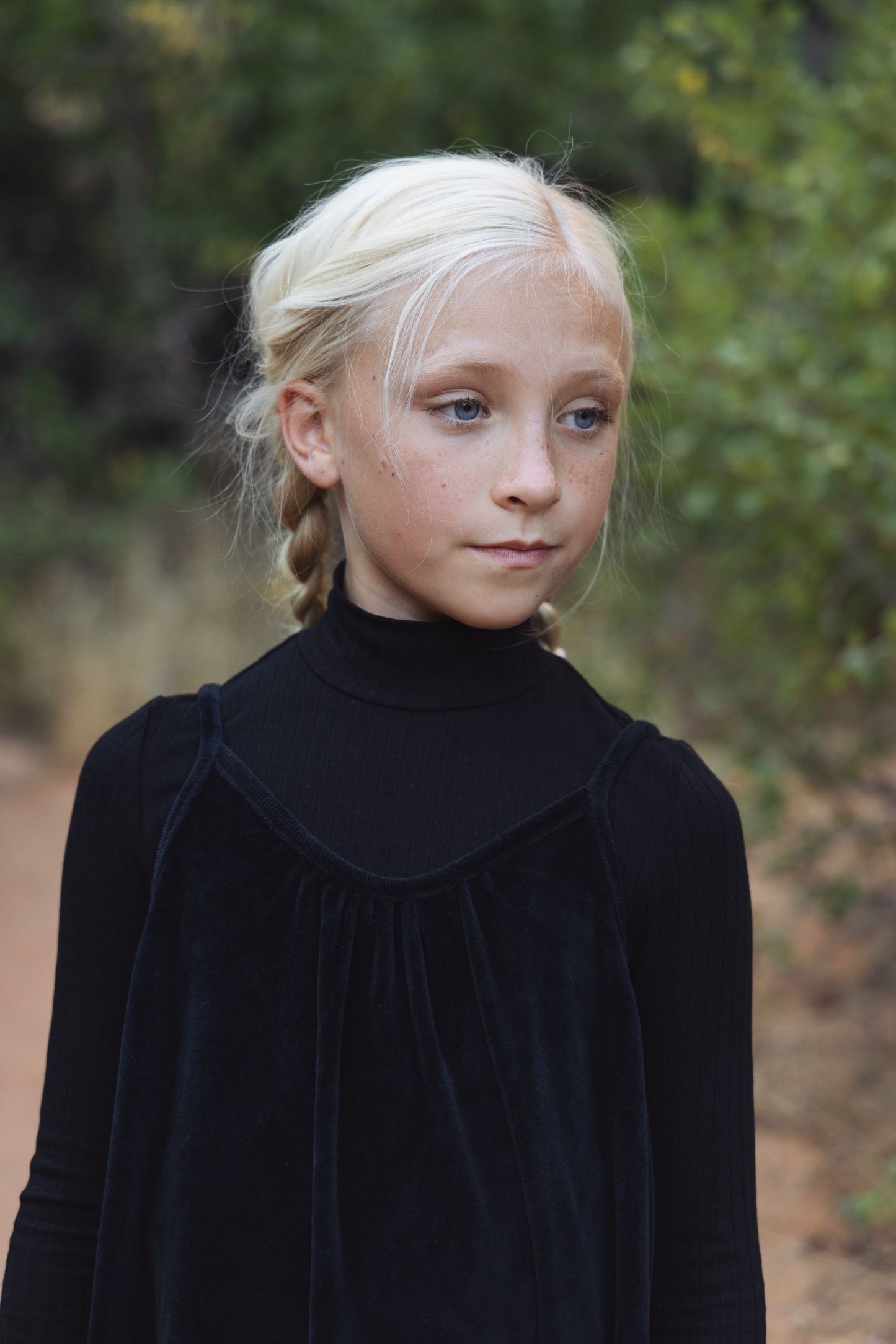 KIN & KIN BLACK VELOUR MAXI DRESS