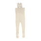 LOOMS BEIGE RIBBED KNIT OVERALLS