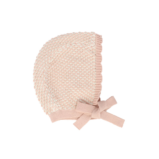 LOOMS PINK BUBBLE KNIT BONNET