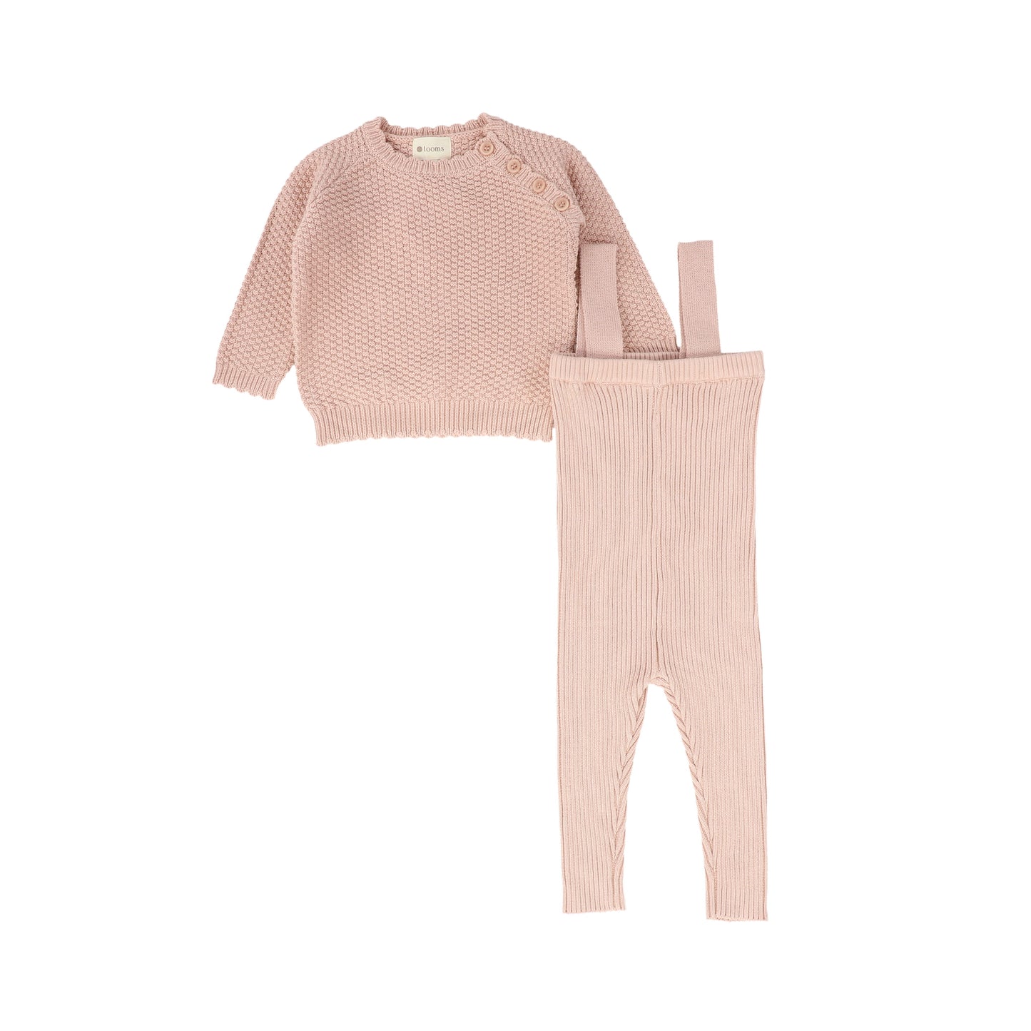 LOOMS PINK CHUNKY KNIT SWEATER SET [FINAL SALE]