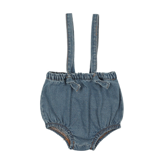 FARREN + ME BLUE DENIM SUSPENDER BLOOMER