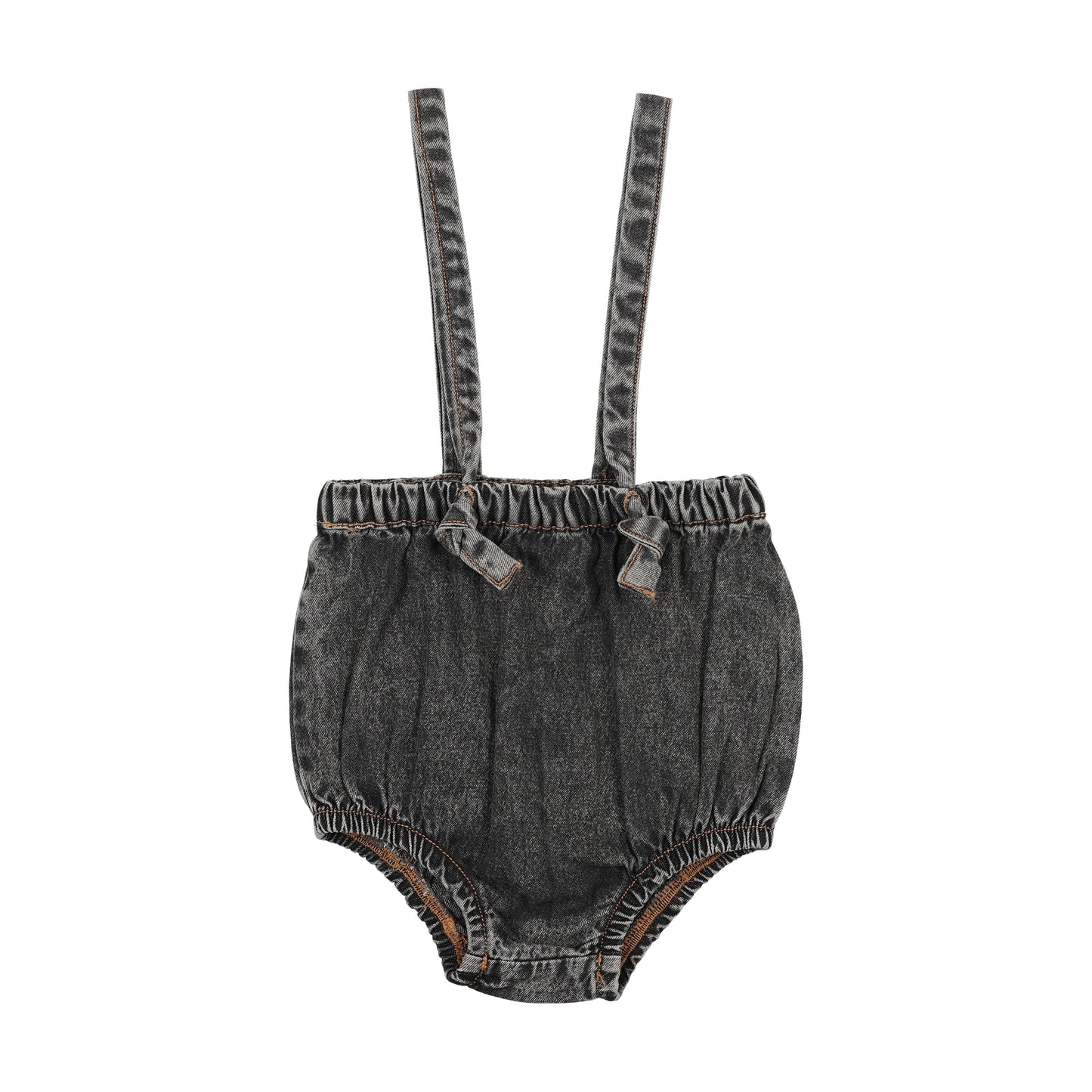 FARREN + ME BLACK DENIM SUSPENDER BLOOMER