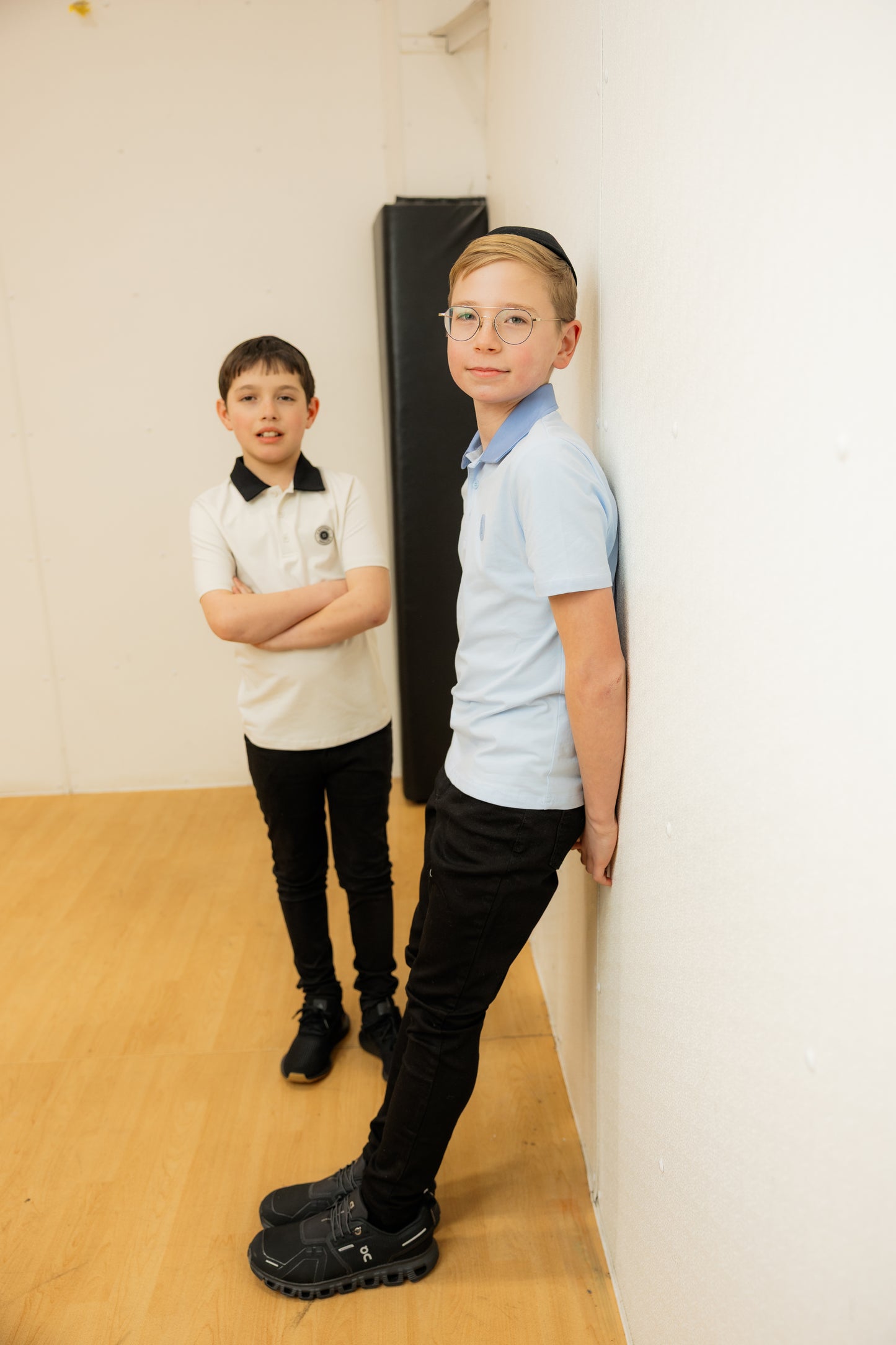 3 BUTTONS DENIM CONTRAST COLLAR POLO