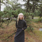 KIN & KIN NAVY CORDUROY MAXI SKIRT
