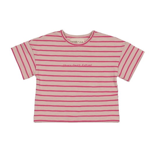 FARREN + ME HOT PINK STRIPE SS TSHIRT