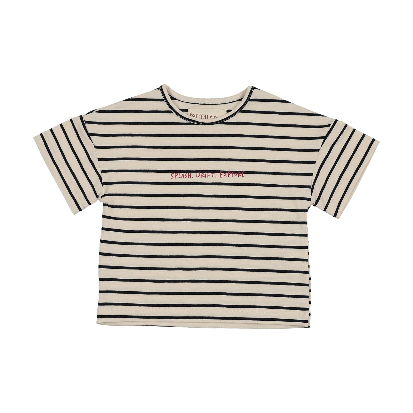 FARREN + ME NAVY STRIPED SS TSHIRT