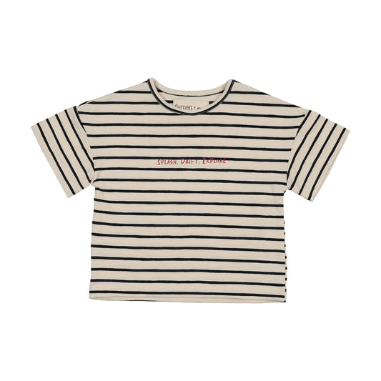 FARREN + ME NAVY STRIPED SS TSHIRT