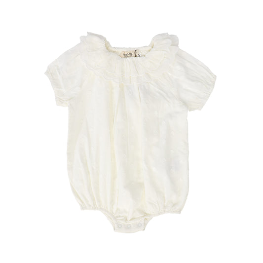 MARMAR COPENHAGEN CREAM EMBROIDERED ROMPER