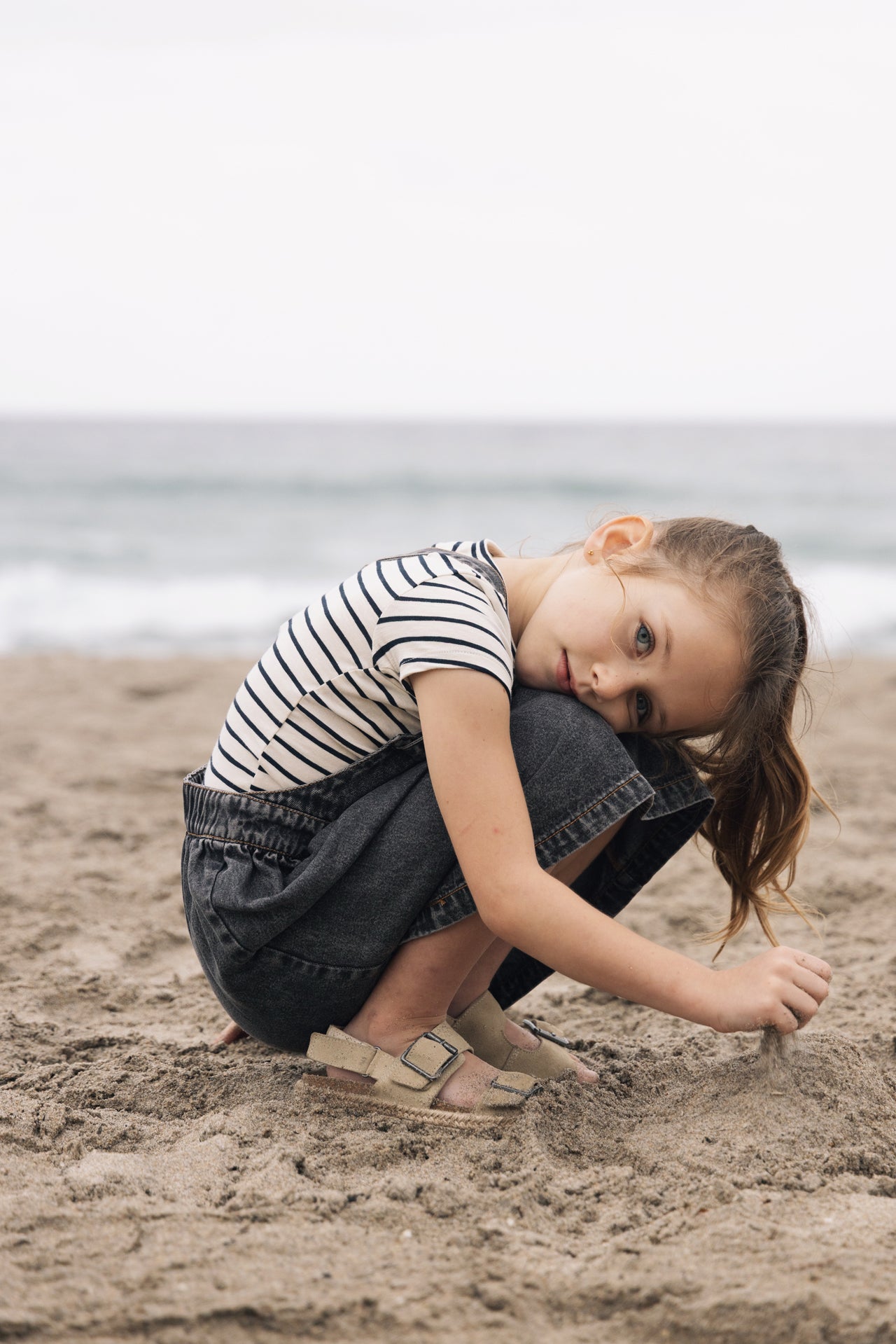 FARREN + ME NAVY STRIPED SS T-SHIRT