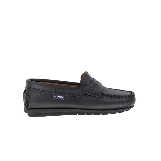 ATLANTA MOCASSIN BLACK PENNY LOAFER