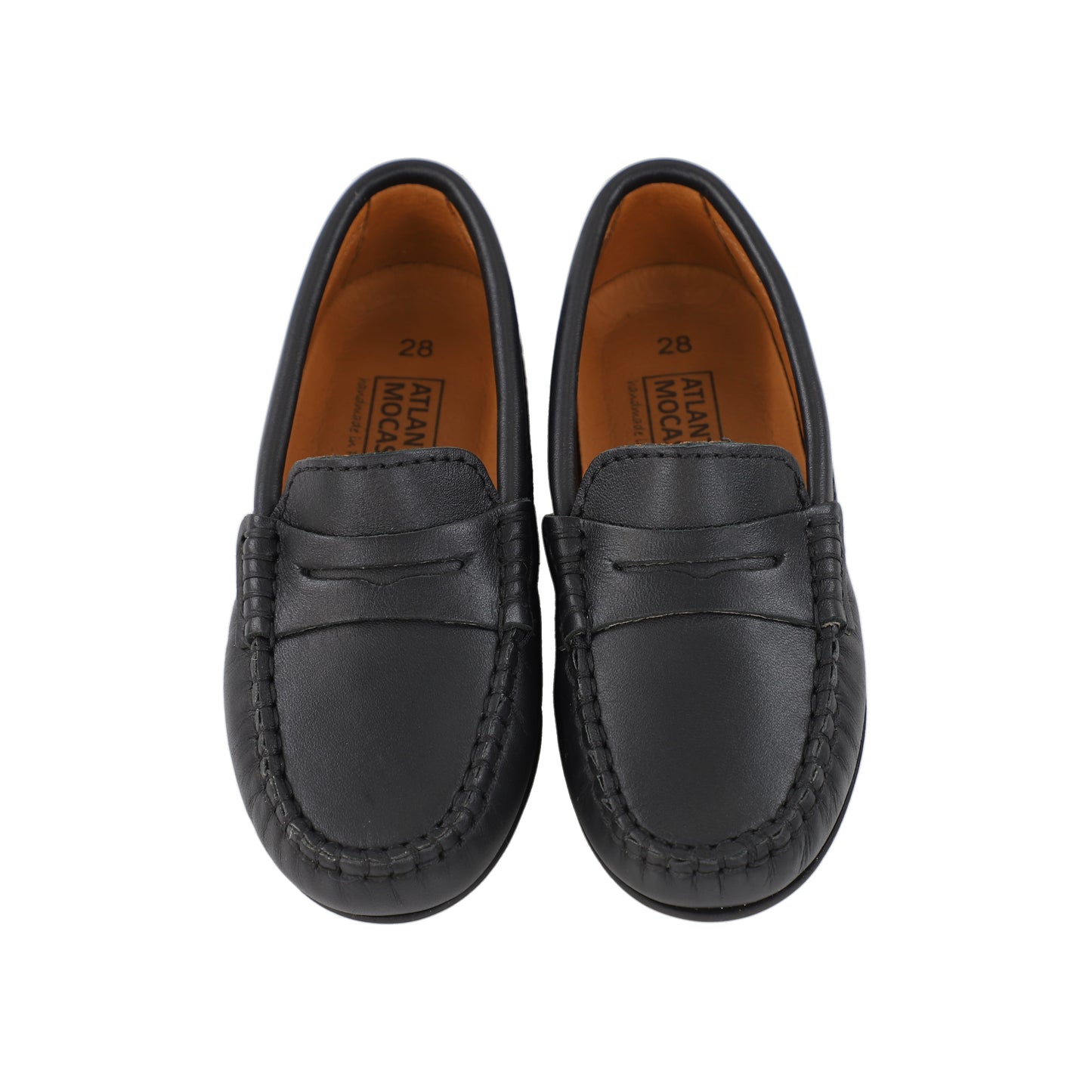 ATLANTA MOCASSIN BLACK PENNY LOAFER