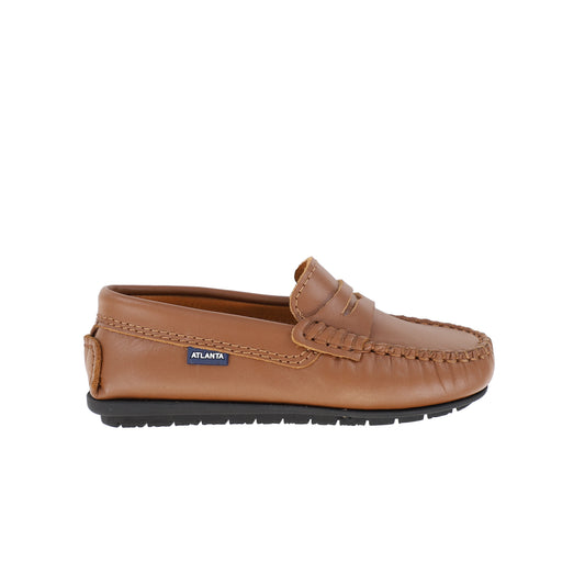 ATLANTA MOCASSIN RUST PENNY LOAFER