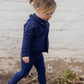FARREN + ME BLUE WASHED CARDIGAN SET