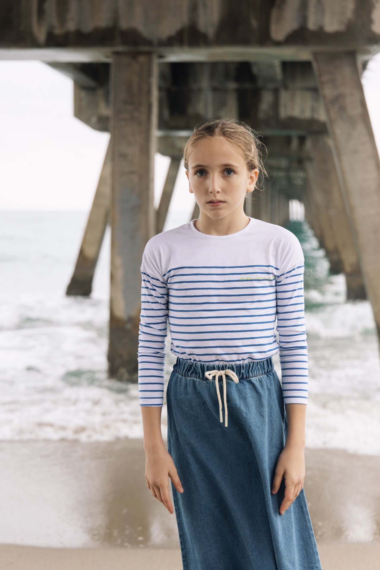 FARREN + ME ROYAL BLUE STRIPED T-SHIRT